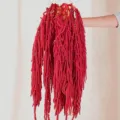 Natural red hanging amaranth dried flowers for wedding decor, floral arrangements, and parties. - 30-60CM / Red