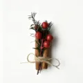 Cinnamon sticks red berry Christmas decorative bouquet rustic holiday gift home table ornament - Style 1
