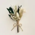 Natural dried flower mini bouquet boutonniere rustic wedding floral decor small dried plants - Style 3