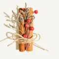 Handmade dried flower cinnamon bundle bouquet with red berries, perfect home decor gift. - Style 24
