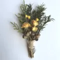 Mini dried flower boutonniere wedding corsage rustic floral bouquet for celebration gift - Style 14