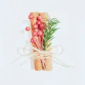 Decorative dried flower cinnamon red fruit small bouquet gift ornament variant style. - Style 9
