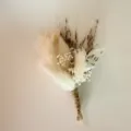 Wedding dried flower boutonniere mini bouquet natural rustic floral decor accessory - Style 21