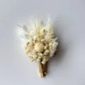 Mini dried flower boutonnière wedding corsage natural botanical floral accessory style - Style 24