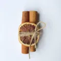 Natural dried cinnamon sticks and orange slice bundle, rustic DIY home decor gift. - Style 6