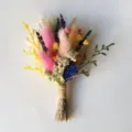Handmade colorful dried flower boutonniere mini bouquet for wedding party decoration. - Style 42