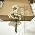 Mini dried baby's breath flowers bouquet, perfect for wedding party and home decor. - Small Bouquet 1 Stem