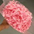 Pink preserved hydrangea dried flower bouquet single stem DIY floral arrangement home decor gift - Single Stem Anna Hydrangea / Light Cherry Blossom