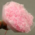 Pink preserved hydrangea bouquet, elegant handmade dry flower decoration for home and gifts. - Single Stem Anna Hydrangea / Light Bright Pink