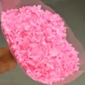 Pink preserved hydrangea flower single branch DIY material floral decorative bouquet for craft. - Single Stem Anna Hydrangea / Deep Bright Pink