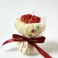 Mini Trockenblumen Rosenstrauß mit Geschenkschleife Verpackung für Valentinstag Hochzeit - Stil 11