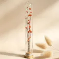 Mini glass tube dried flower wishing bottle eternal flower home decor gift desktop ornament - Pure Star Pink Small Flower