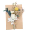 Dried preserved flower mini bouquet detail for wedding corsage and gift box decoration. - Style 8