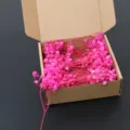 Mini dried baby's breath flowers in box, hot pink preserved gypsophila for wedding party decor. - Hot Pink 50 Stems