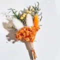 Mini colorful dried flower bouquet for festival gifts, wedding buttonhole and home decor. - (One Bundle) / ANWHQ-01