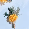 Colorful preserved flower mini bouquet, handmade dried floral arrangement for wedding gifts. - (One Bundle) / ANWHQ-02