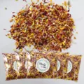 Natural dried flower confetti for wedding party decorations, biodegradable colorful rose petal pack. - Style 14 (Bag)