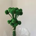 Green preserved billy balls dried flowers bouquet for home decor spring floral arrangement - Green Billy Balls