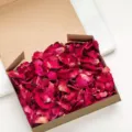 Natural dried rose petals confetti in box for wedding party decoration and celebration crafts. - Style 2 (Box)