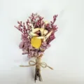 Mini dried flower bouquet colorful preserved floral arrangement gift home decor piece - (One Bundle) / ANWHQ-08