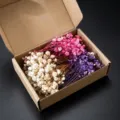 Colorful dried baby's breath flowers set preserved gypsophila for DIY craft party gifts decor - Mixed Color 50 Stems