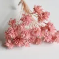 Natural pink dried small flowers bouquet for home decoration, DIY handmade craft materials. - Rose Pink 30 Stems