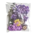 Mixed dried pressed flowers in bag for DIY crafts, resin art, and handmade decor projects. - Moonfall Blue Tide