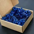 Blue dried baby's breath flowers gypsophila preserved DIY craft material box for party gift decor - Royal Blue 50 Stems