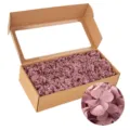 Preserved pink hydrangea dried flowers box DIY floral material for gift decor and design. - 100.00g / Dark Brown
