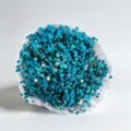 Blue Baby's Breath Bouquet Preserved Dried Flowers Gift Wrapped Floral Arrangement Decor - 80-100g / Dark Blue