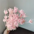 Pink dried star anise flowers bouquet forest style DIY floral arrangement home decor material - Pink