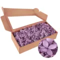 Purple preserved hydrangea dried flowers in gift box for DIY craft floral decoration. - Purple
