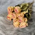 Natural dried rose bouquet big head dry flowers DIY material package home decor gift - Golden Glow