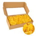 Yellow preserved hydrangea dried flowers DIY floral material gift box variant for decoration. - Yellow
