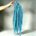 Blue Hanging Amaranthus Dried Flowers Preserved Real Plant for Wedding Party Decor - Sky Blue