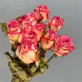 Natural dried rose bouquet preserved flowers DIY floral material for romantic gifts home decor. - Purple Fairy