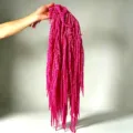 Bright pink hanging dried amaranth flowers, perfect for wedding and home decoration. - Rose Red