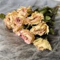 Natural dried rose bouquet preserved flowers DIY material for home decor gift arrangement - Rouge扣