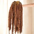 Natural dried foxtail millet flowers, perfect for wedding home floral decor and party arrangements. - Brown