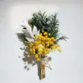 Mini preserved flower bouquet colorful dried floral arrangement for gifts and wedding decor. - (One Bundle) / ANWHQ-012