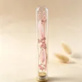 Rosa konservierte Schleierkraut Trockenblumen im Glas Reagenzglas Deko Geschenk - Rosafarbener Hasenschwanz Stern Wunsch