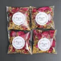 Natural dried flower petal confetti bags for wedding party decoration, biodegradable rose confetti. - Style 20 (Bag)