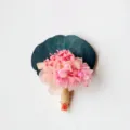 Pink preserved flower boutonniere for wedding corsage floral party accessory variant - Style 50