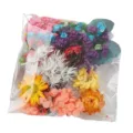 Mixed dried pressed flowers for DIY crafts resin epoxy candle making scrapbooking. - Light Green