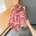 Women floral printed lightweight fashion scarf elegant vintage sun protection shawl wrap - Color 6