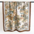 Elegant floral printed scarf shawl detail view, versatile spring summer fashion accessory. - Style 1