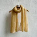 Elegant yellow pleated sequin scarf, fashionable women's shiny headscarf for autumn. - 70*170cm / Khaki