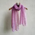 Purple sequin metallic shimmer scarf for women, stylish lightweight fashion headwrap. - 70*170cm / Pink