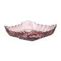 Transparente PET Obstschale europäischer Stil Snack-Tablett moderne minimalistische Bonbonschale - Rot