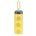 Tragbarer 3-schichtiger Babymilchpulver-Spender mit süßem Schweinsnasen-Design. - Gelb